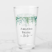 Blüte als Eukalyptus-Grünland Glas (Vorderseite)