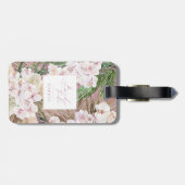 Blüte als Pampasgras, Orchideen, tropisches Blattw Gepäckanhänger (Rückseite horizontal)