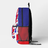 Blüte Bedruckter Rucksack (Rechts)