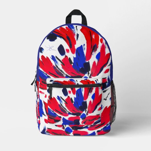 Blüte Bedruckter Rucksack (Vorderseite)