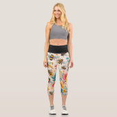 Blüte Capri Leggings (Vorderseite)