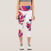 Blüte Capri Leggings (Vorderseite)
