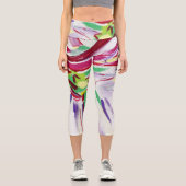Blüte Capri Leggings (Vorderseite)