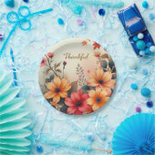 Blüte der Herbstpapierplatte Pappteller (Party)