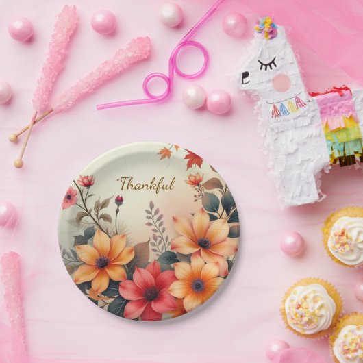 Blüte der Herbstpapierplatte Pappteller (Party)