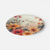 Blüte der Herbstpapierplatte Pappteller (Schrägansicht)