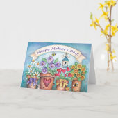 Blüte der Mutter Tages- Gruß-Karte Karte (Gelbe Blume)