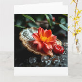 „Blüte der Stille“ Karte (Gelbe Blume)