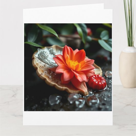 „Blüte der Stille“ Karte (Vorderseite)