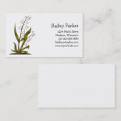 Blüte der Wanzen-"n" · Maiglöckchen Visitenkarte (Vorne/Hinten)
