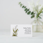 Blüte der Wanzen-"n" · Maiglöckchen Visitenkarte (Stehend Vorderseite)