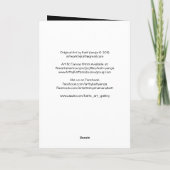 Blüte des Lavendels - ursprüngliche Karte (Rückseite)