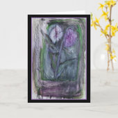 Blüte des Lavendels - ursprüngliche Karte (Gelbe Blume)