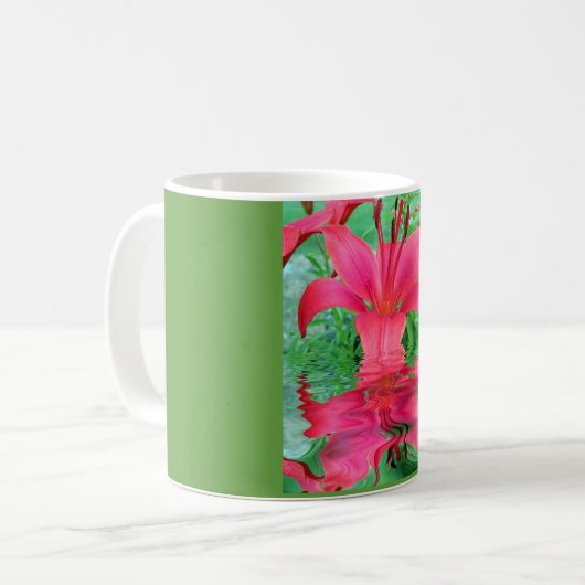 Blüte des Lebens Kaffeetasse (Vorderseite Links)