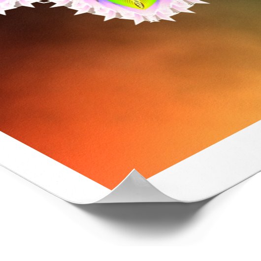 Blüte des Schaffens Poster (Ecke)