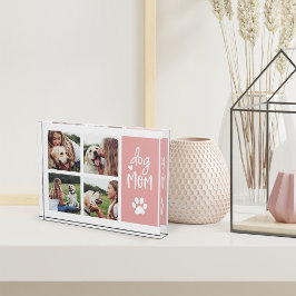 Blüte | Dog Mama Pawprint Collage Fotoblock