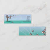 Blüte - dünn mini visitenkarte (Vorne/Hinten)