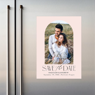 Blüte Einfaches modernes Foto Save the Date Magneteinladung