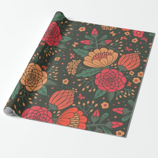 Blüte Geschenkpapier (Ungerollt)