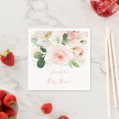 Blüte | Gold Floral Baby Dusche Serviette (Beispiel)