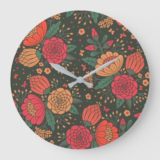 Blüte Große Wanduhr (Vorderseite)