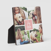 Blüte | Hunde Mama FotoCollage Fotoplatte (Vorderseite)