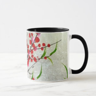 Blüte im Gold Tasse