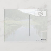 Blüte im Wasser Postkarte (Rückseite)