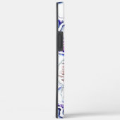 Blüte in Gipsstruktur, weicher Schatten auf Weiß Case-Mate iPhone Hülle (Rückseite / Rechts)