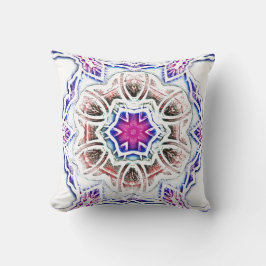 Blüte in Gipsstruktur, weicher Schatten auf Weiß Kissen