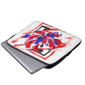 Blüte Laptopschutzhülle (Vorne Knopf)
