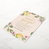 Blüte | Lemon Wreath Main Squeeze Brautparty Folieneinladung (Gedreht)