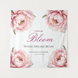 Blüte Liebe Verzauberung florale Elegance Backdrop Wandteppich