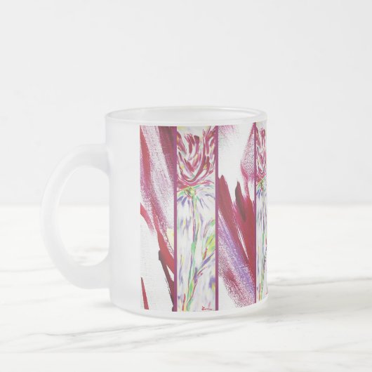 Blüte Mattglastasse (Links)