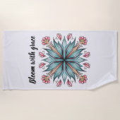 Blüte mit Anmut: Frühlingsblüte Strandtuch (Vorderseite)