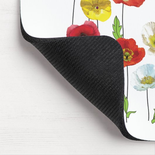 Blüte mit Gnade - Mohnblüten - Blume Mousepad (Ecke)