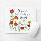Blüte mit Gnade - Mohnblüten - Blume Mousepad (Mit Mouse)