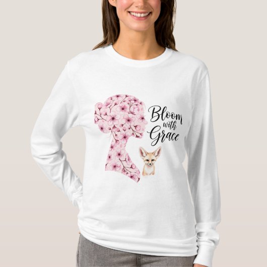 Blüte mit Grace - Blumengestalt für Frauen in der T-Shirt (Vorderseite)