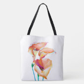 Blüte mit Grace Pastel Fluid Colors Tote Beutel Tasche (Rückseite)