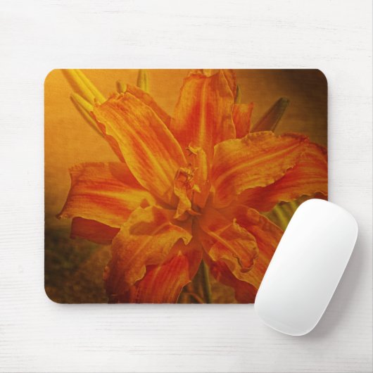 Blüte mit lederner Beschaffenheit Mousepad (Mit Mouse)