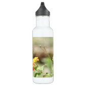 Blüte mit Schmetterling, personalisiert Edelstahlflasche (Rechts)