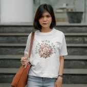 Blüte mit Shabby Chic-Rose T-Shirt