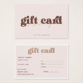 Blüte | Modernes Minimalistisches Geschenkzertifik (Vorne & Hinten)