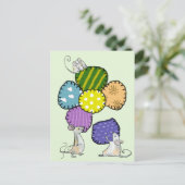 Blüte nähen postkarte (Stehend Vorderseite)