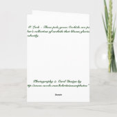 Blüte O Glück Karte (Rückseite)