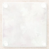 Blüte oder Rose" Glasuntersetzer (Rückseite)