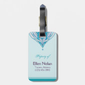 Blüte öffnen | kundengerechten Gepäckanhänger (Rückseite vertikal)