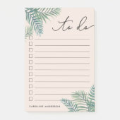 Blüte | Personalisierte Tropenfolien Post-it Klebezettel (Vorderseite)