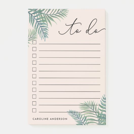 Blüte | Personalisierte Tropenfolien Post-it Klebezettel (Vorderseite)