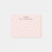 Blüte | Personalisierter Wissenschaftslehrer Post-it Klebezettel (Vorderseite)